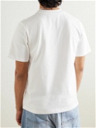 Casablanca - Tennis Club Logo-Print Cotton-Jersey T-Shirt - White