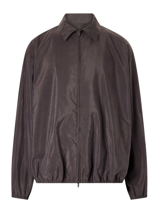 Photo: ssstein - Silk-Blend Satin Bomber Jacket - Brown