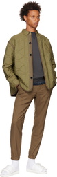 sacai Khaki Quilted Jacket