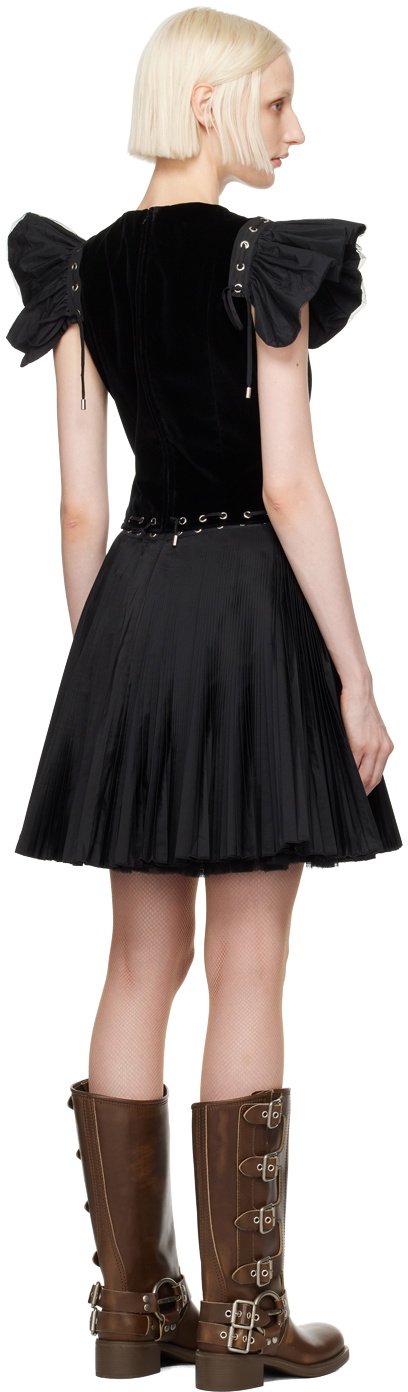 Chopova Lowena Black Moxie Mini Dress