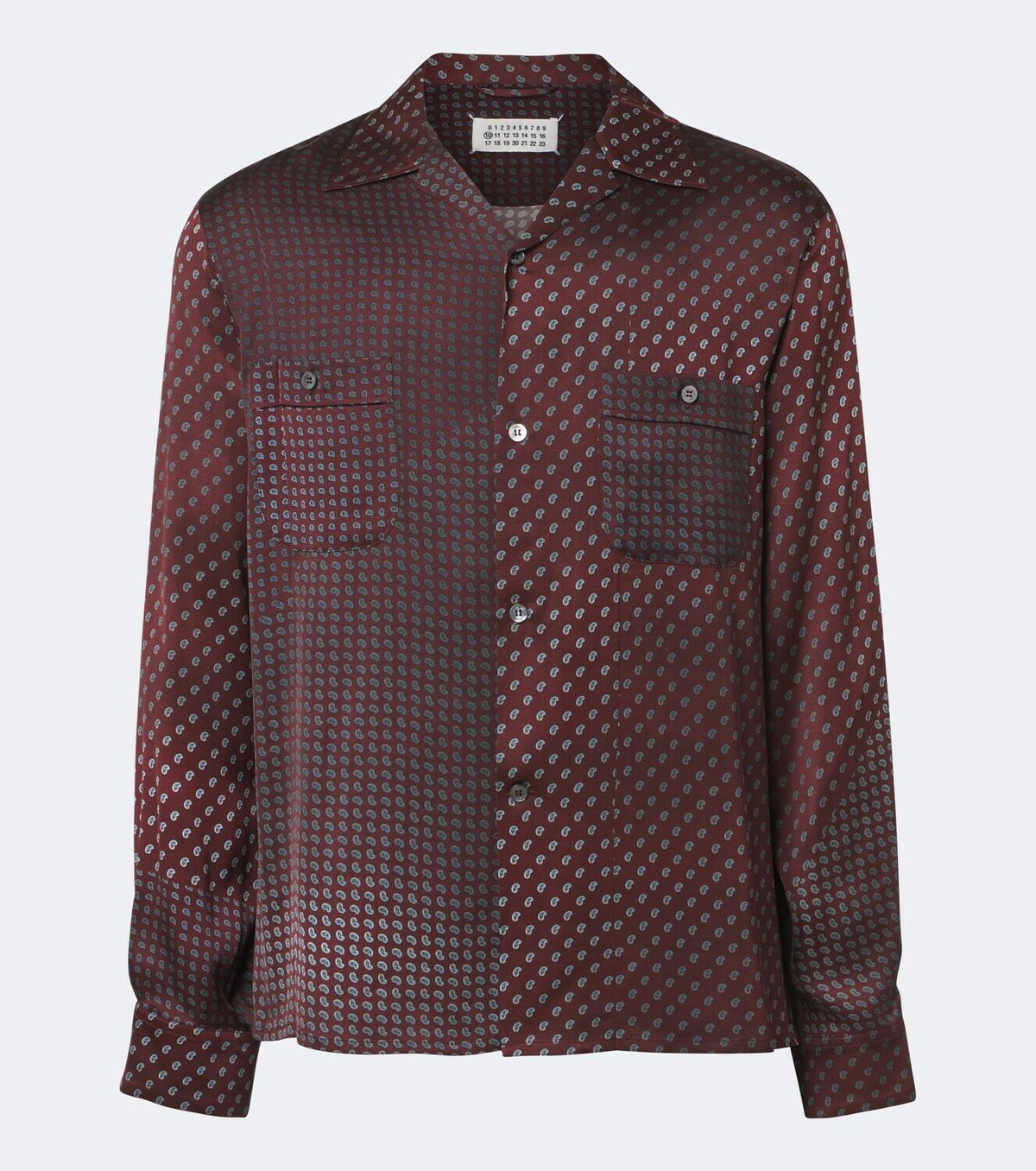 Maison Margiela Paisley satin shirt