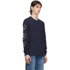 Billionaire Boys Club Navy Heart and Mind Long Sleeve T-Shirt