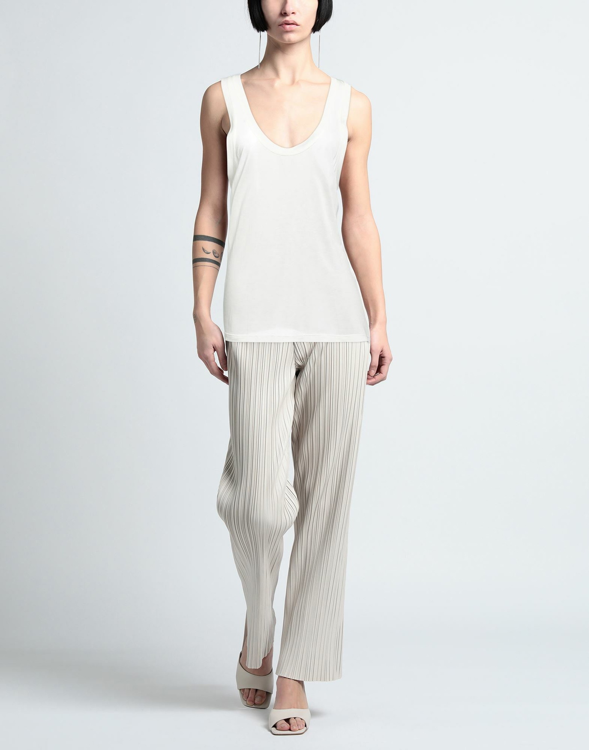 Dondup Womens Tank top Ivory