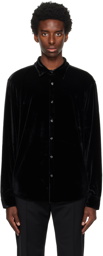 Hugo Black Spread Collar Shirt