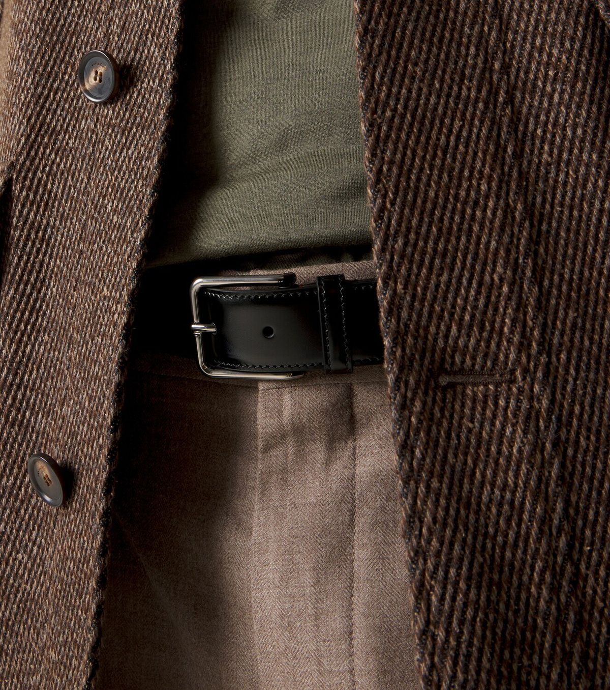 Loro Piana Mayfair leather belt