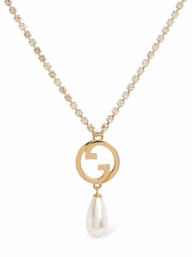 Photo: GUCCI Gucci Blondie Embellished Brass Necklace