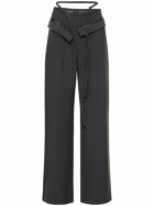 OTTOLINGER Double Fold Wool Blend Suit Pants