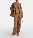 Max Mara Maxisuede leather-trimmed sneakers