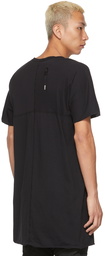 Boris Bidjan Saberi Black Garment-Dyed One-Piece T-Shirt