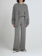 LORO PIANA - Napier Cable Knit Cashmere Pants