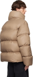 Axel Arigato Brown Puff Puff Down Jacket