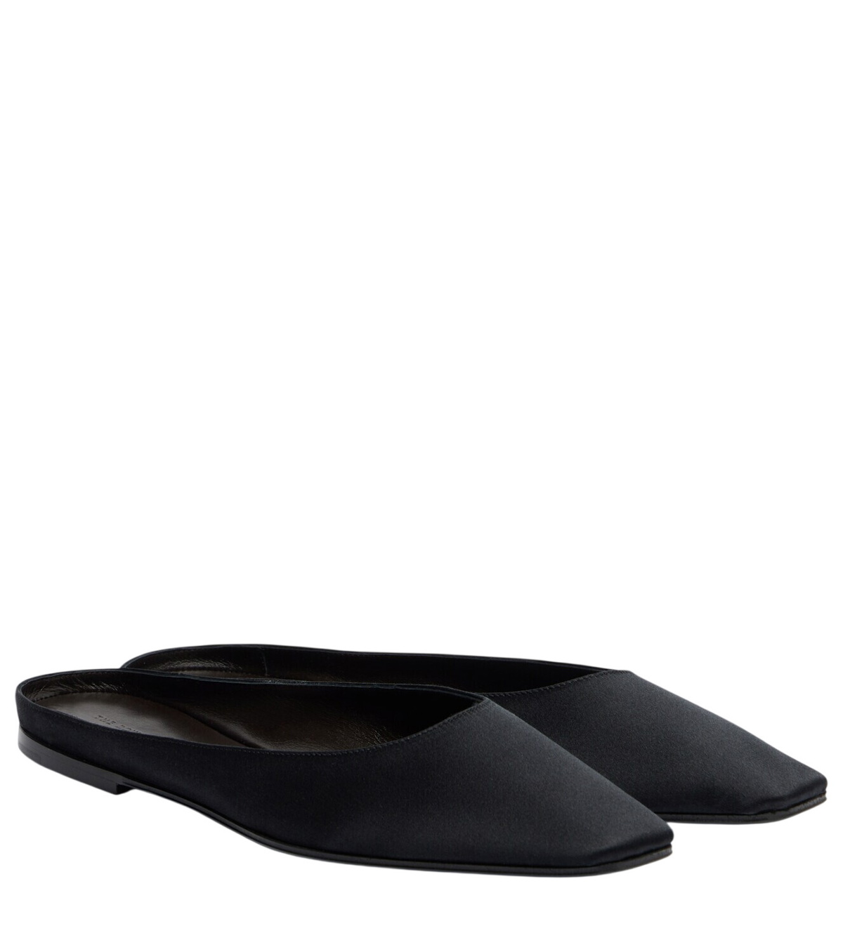 The Row Square leather ballet flats The Row