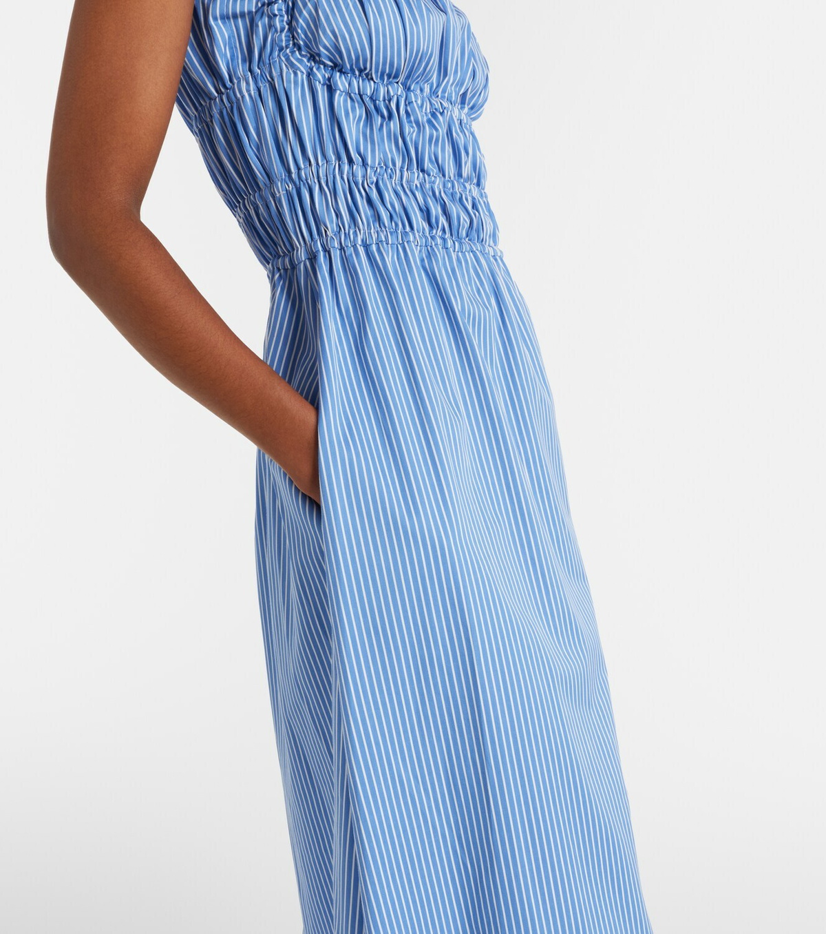 Altuzarra Striped cotton midi dress