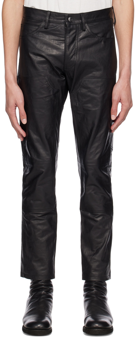 Enfants Riches Déprimés Black Carpenter Leather Pants