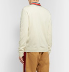 Gucci - Slim-Fit Striped Wool Cardigan - Off-white