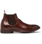 Officine Creative - Princeton Burnished-Leather Chelsea Boots - Men - Brown