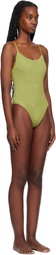 Bond-Eye Green Low Palace One-Piece Swimsuit