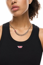 Diesel Stainless Steel Chain Necklace - Necklaces - Unisex - Silver