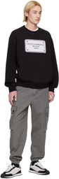 Dolce&Gabbana Black Patch Sweatshirt