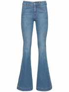 STELLA MCCARTNEY - Side Logo High Waist Flared Jeans