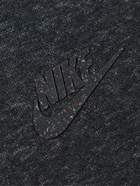 NIKE - Sportswear Logo-Appliquéd Cotton-Blend Jersey Hoodie - Gray