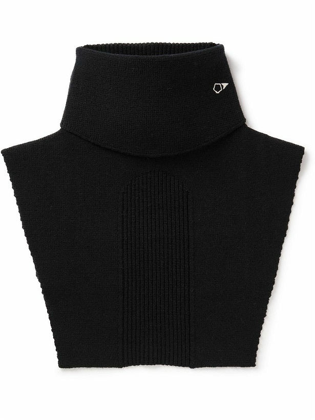 Photo: Stone Island Shadow Project - Logo-Embroidered Ribbed Wool-Blend Neck Warmer