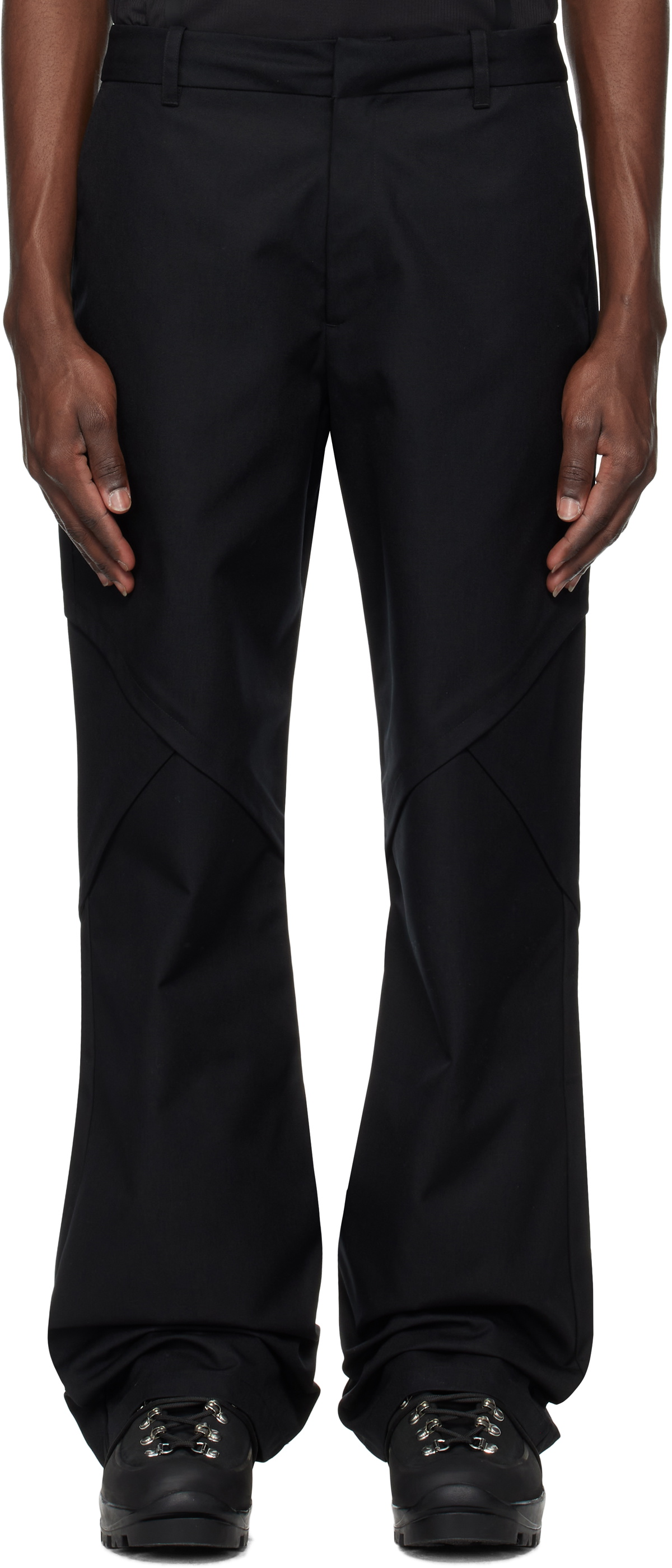 HELIOT EMIL Black Synapsis Trousers Heliot Emil