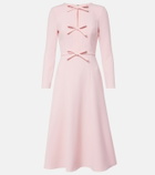 Carolina Herrera Bow-detail crêpe midi dress