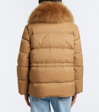 Yves Salomon Shearling-trimmed down jacket