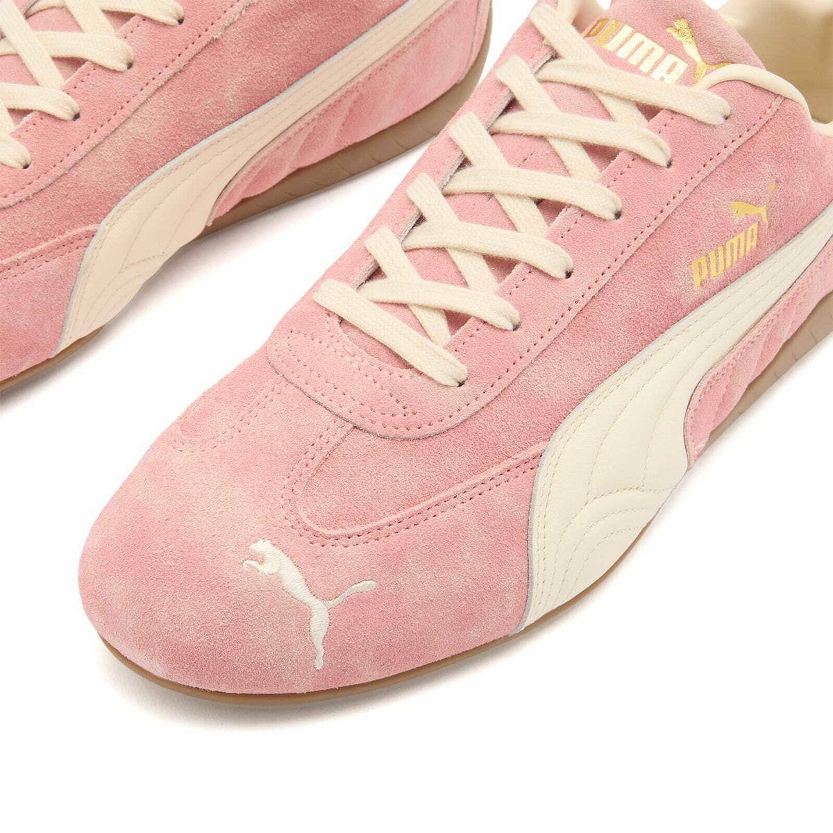 Puma Speedcat Faded Sneaker in Carnation Pink/Alpine Snow