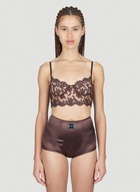 Dolce & Gabbana Floral Lace Long-Line Bra