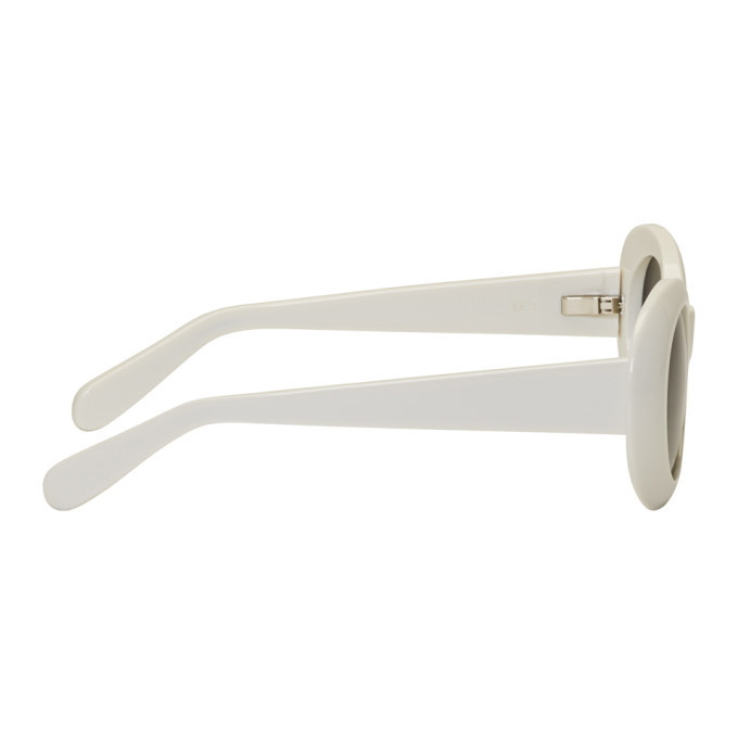 Acne mustang best sale sunglasses white