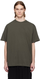 Y's For Men Khaki Logo Print Short Sleeve T-shirt