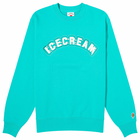 ICECREAM Men's Drippy Sweatshirt in Teal