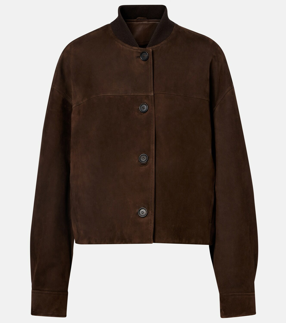 Brunello Cucinelli Cropped suede jacket