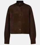 Brunello Cucinelli Cropped suede jacket