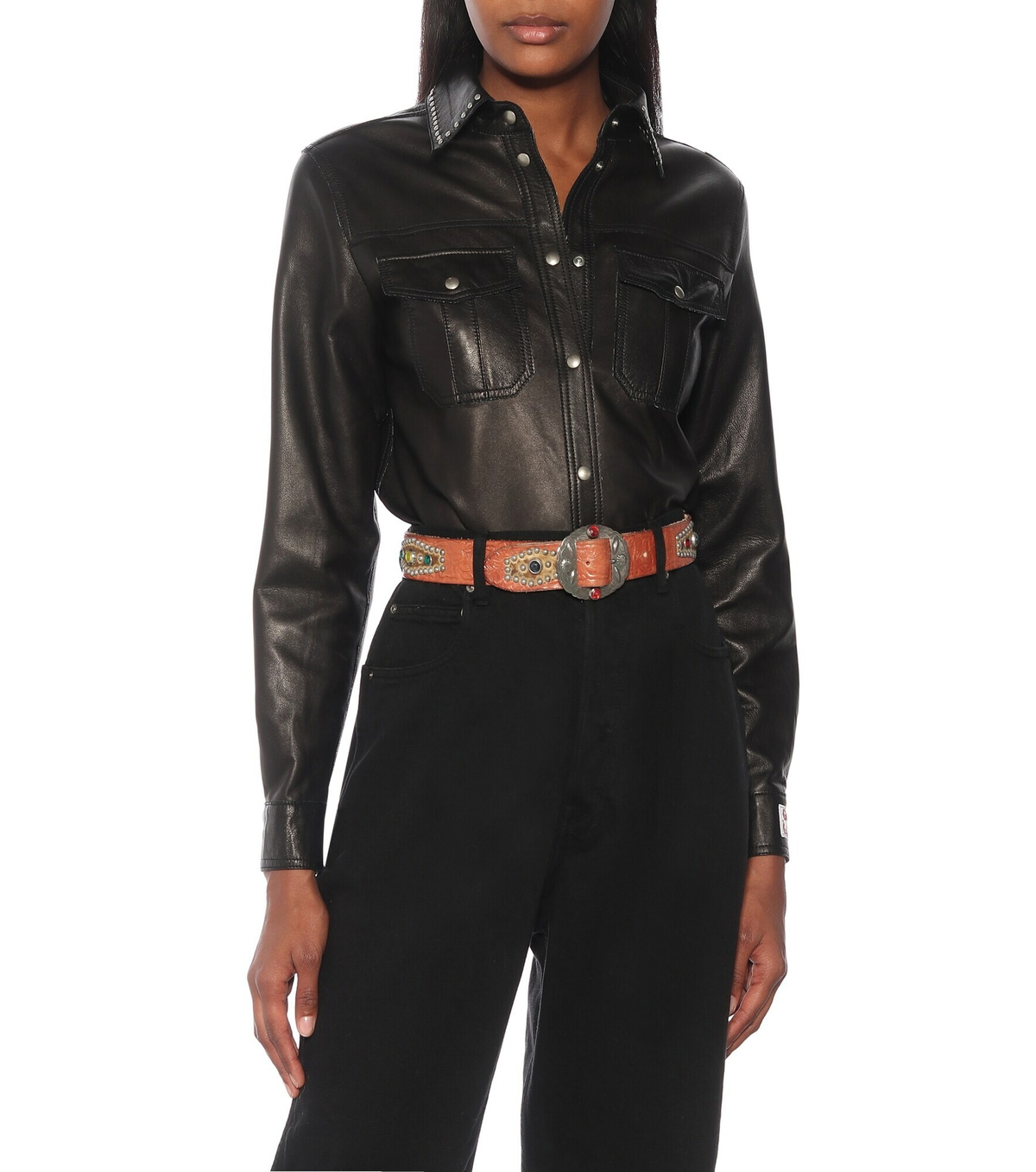 Golden Goose - Texas Rodeo embellished leather belt