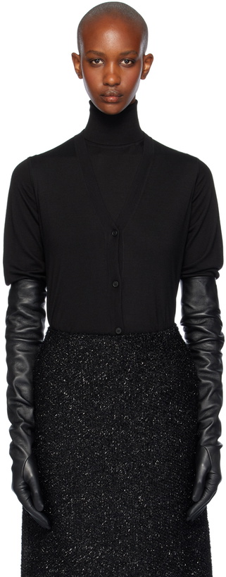 Photo: The Row Black Harrell Vest
