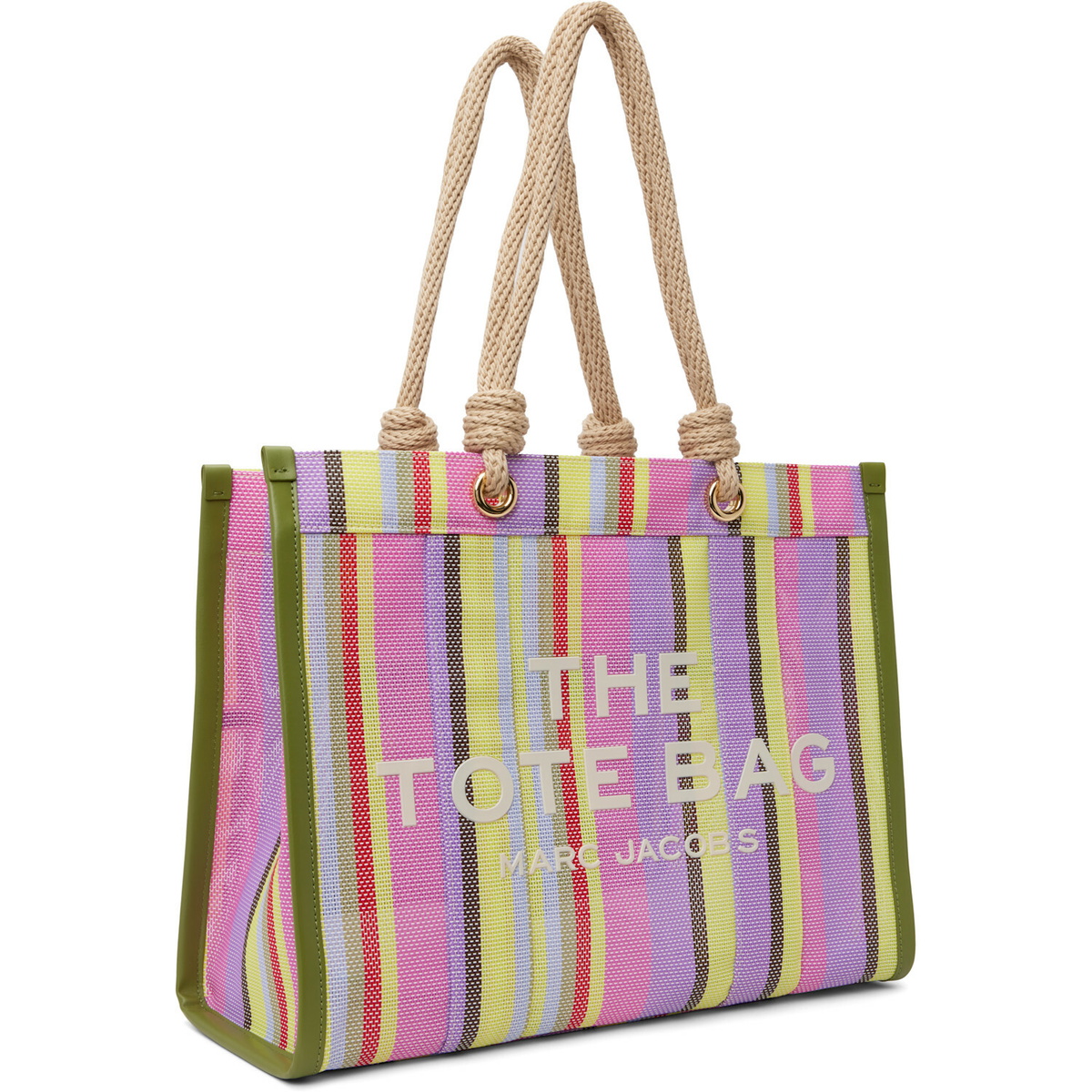 Marc Jacobs Multicolor 'The Stripe Mesh Large' Tote