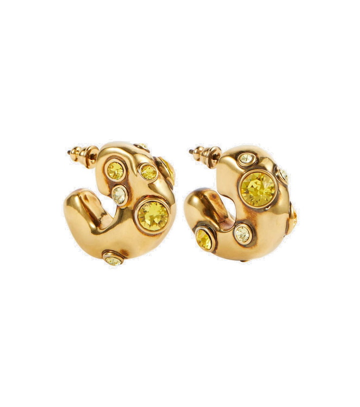 Photo: Dries Van Noten Embellished hoop earrings