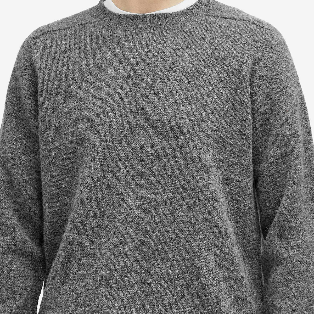 Jamieson's of Shetland Men's Crew Knit in Slate