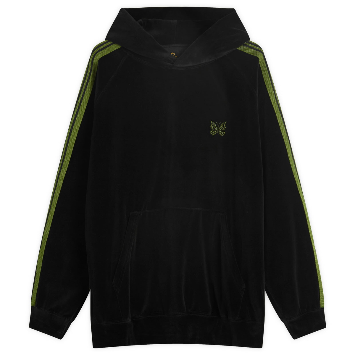 トップス NEEDLES 21AW Velour Track Hoodie Needles Green Velour Track Hoodie Needles