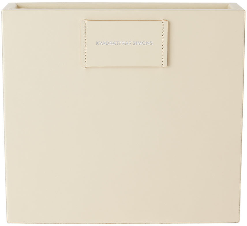 Kvadrat/Raf Simons Off-White Large Leather Accessory Box