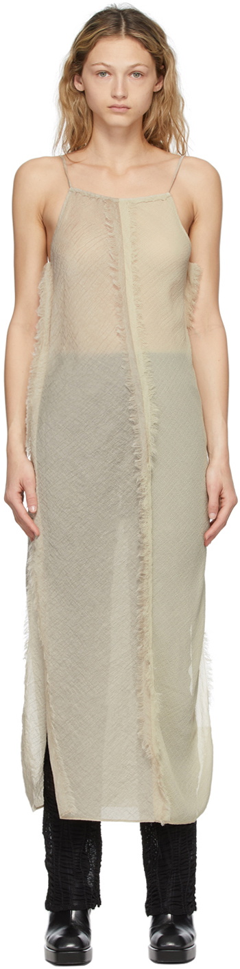 PERVERZE Beige Narrow Long Dress PERVERZE