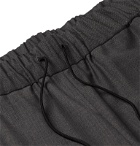 A.P.C. - Kaplan Herringbone Cotton Drawstring Trousers - Gray