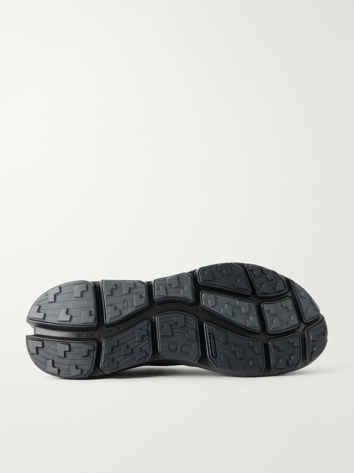On - PAF Cloudsoma Rubber-Trimmed Stretch-Knit Sneakers - Black