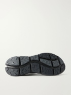 On - PAF Cloudsoma Rubber-Trimmed Stretch-Knit Sneakers - Black