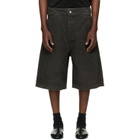 Fear of God Black Washed Canvas Utility Shorts