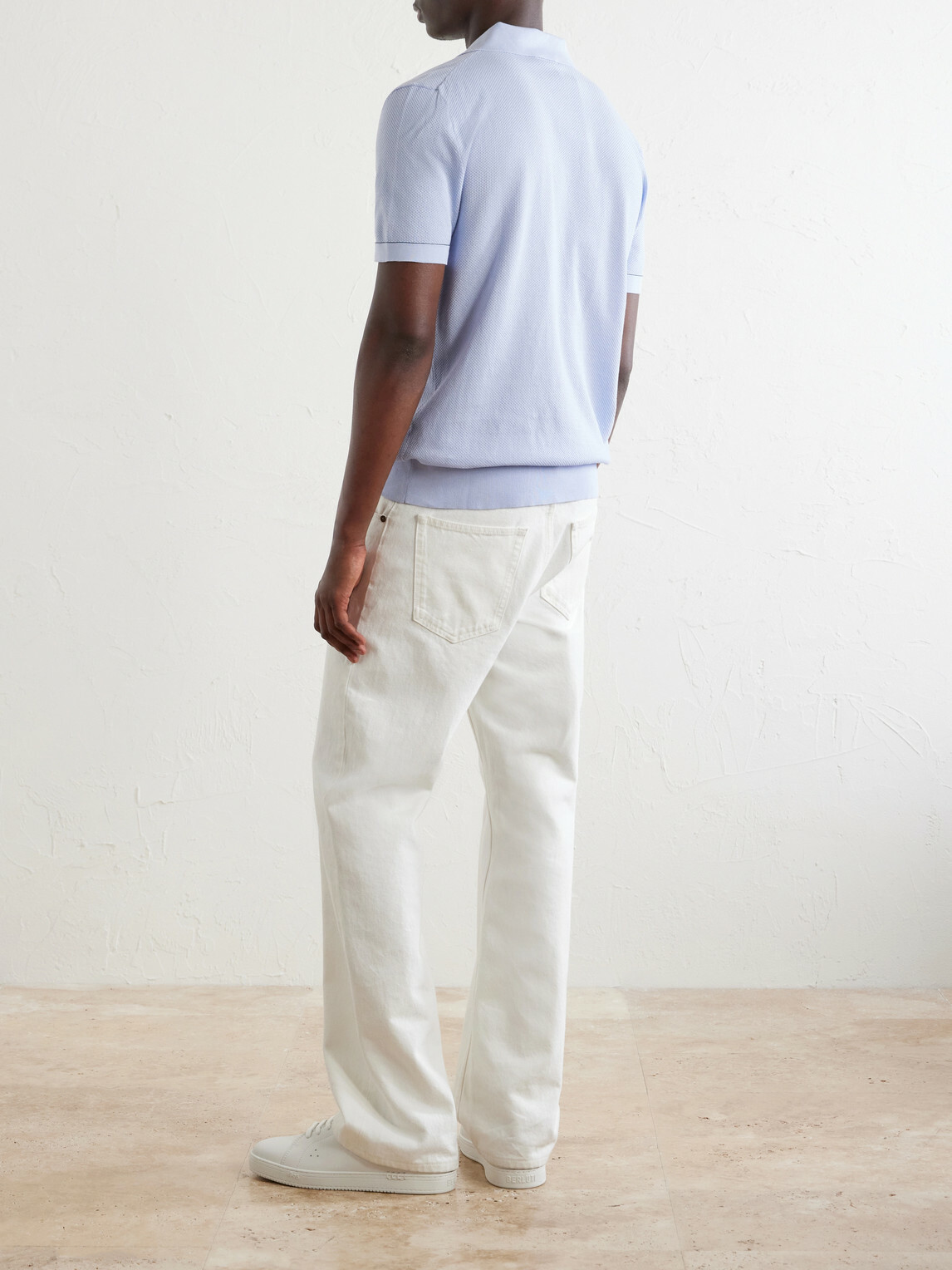 Brioni - Sea Island Cotton Polo Shirt - Blue