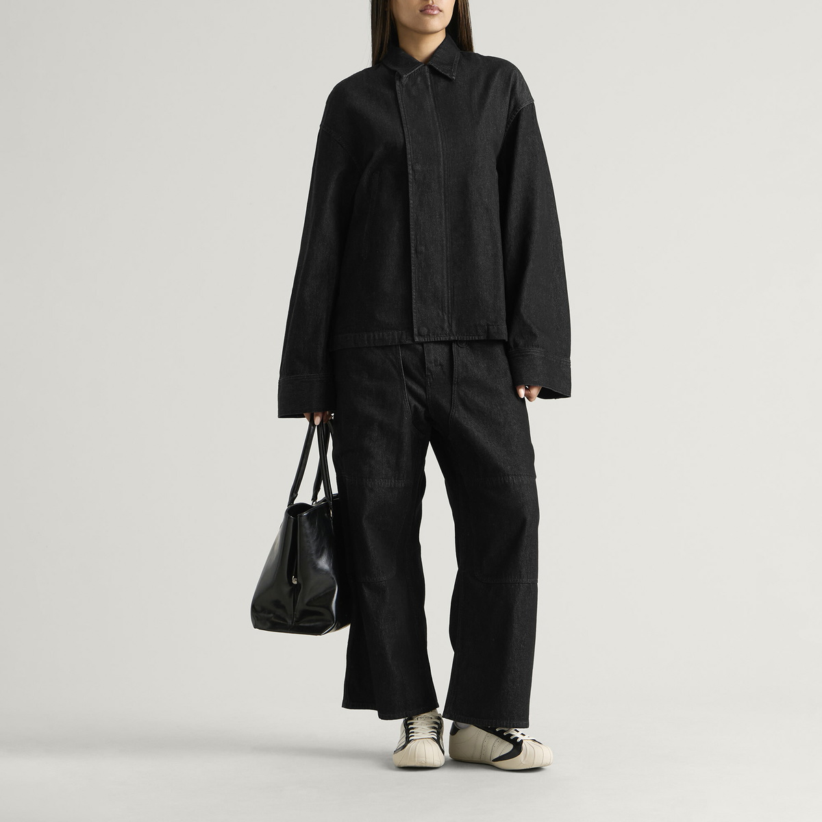 Y-3 Women's Denim Jacket in Black
